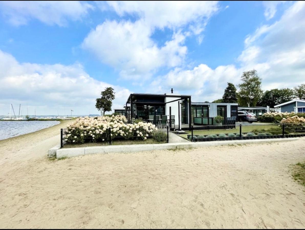 Luxus Cube Meerblick Veluwemeer Am Strand In Erster Reihe Hulshorst Esterno foto