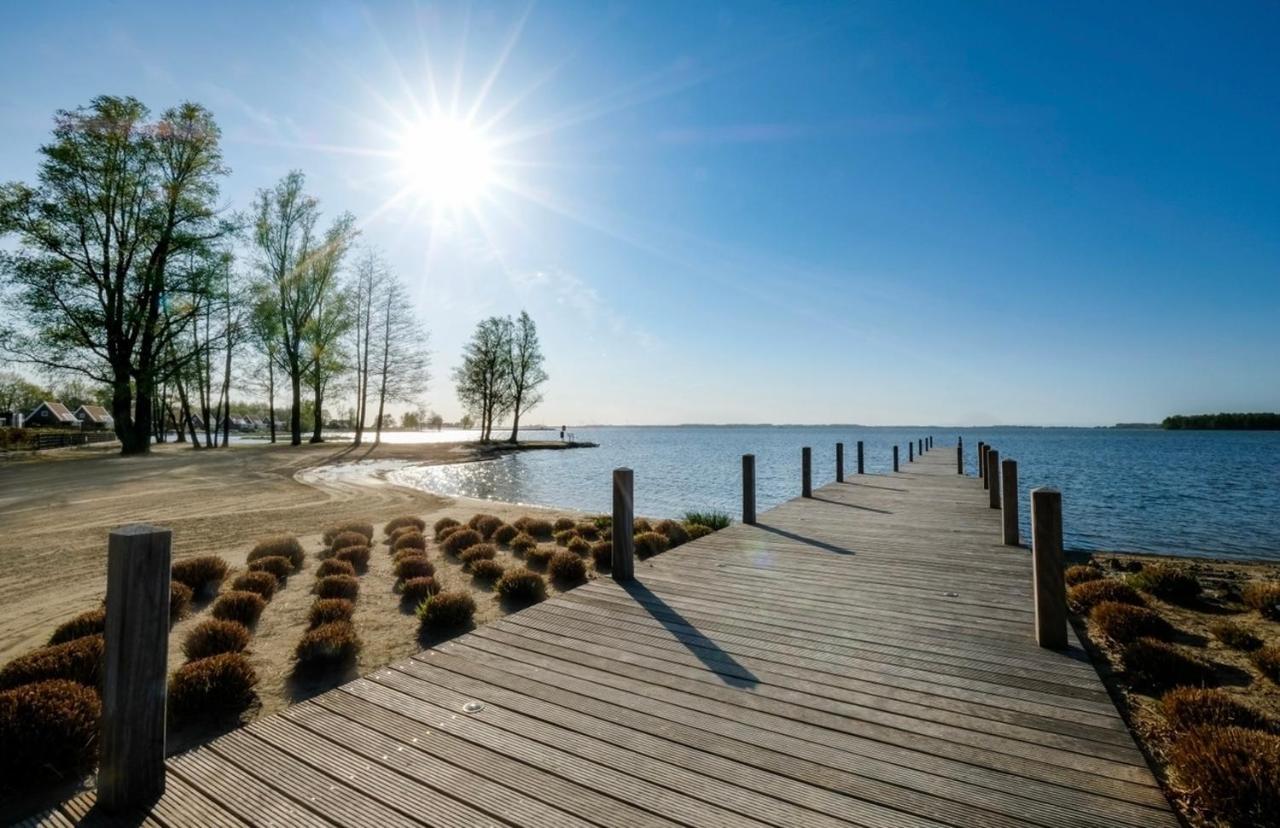 Luxus Cube Meerblick Veluwemeer Am Strand In Erster Reihe Hulshorst Esterno foto