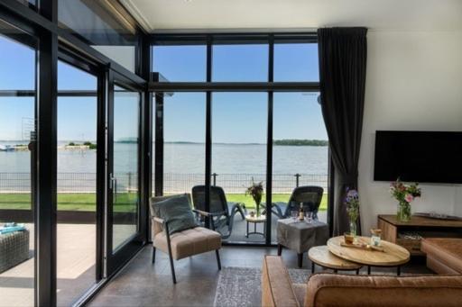 Luxus Cube Meerblick Veluwemeer Am Strand In Erster Reihe Hulshorst Esterno foto