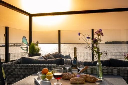 Luxus Cube Meerblick Veluwemeer Am Strand In Erster Reihe Hulshorst Esterno foto